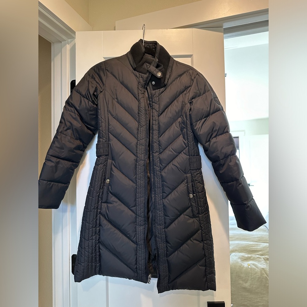 Black Long Puffer Coat